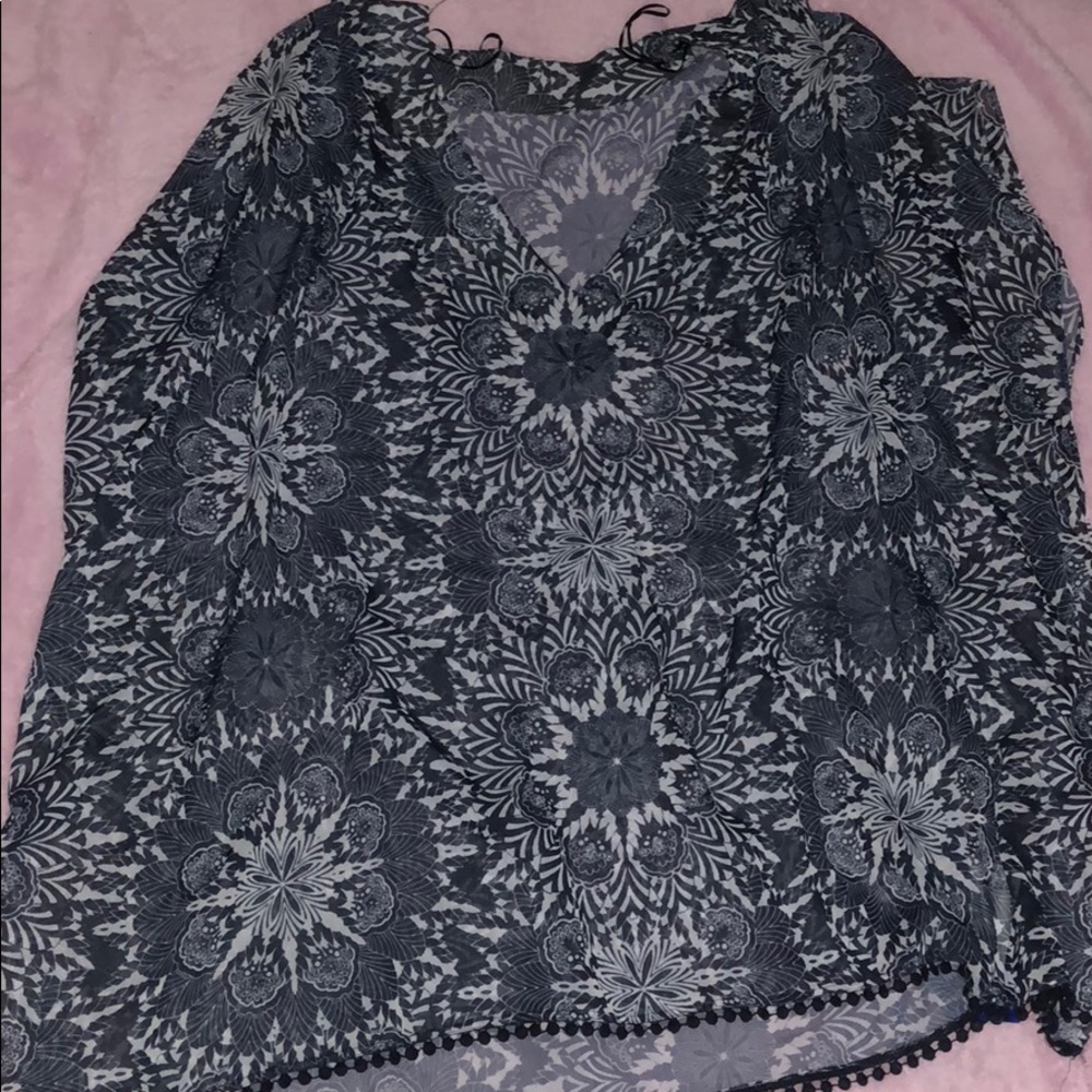 Blue bathing suit cover up!